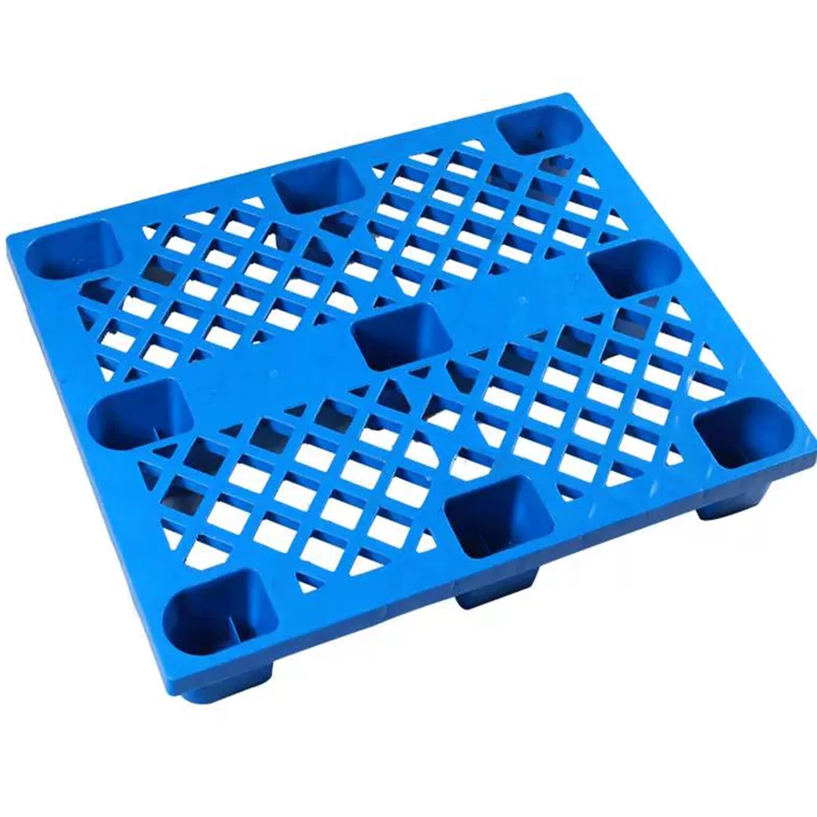 Paleta polietylenowa, paleta logistyczna do przechowywania Materiał HDPE jest odporny na wstrząsy i łatwy do mycia Wzmocniony drenaż jest bardzo dobry (kolor: niebieski, rozmiar: 110x120c