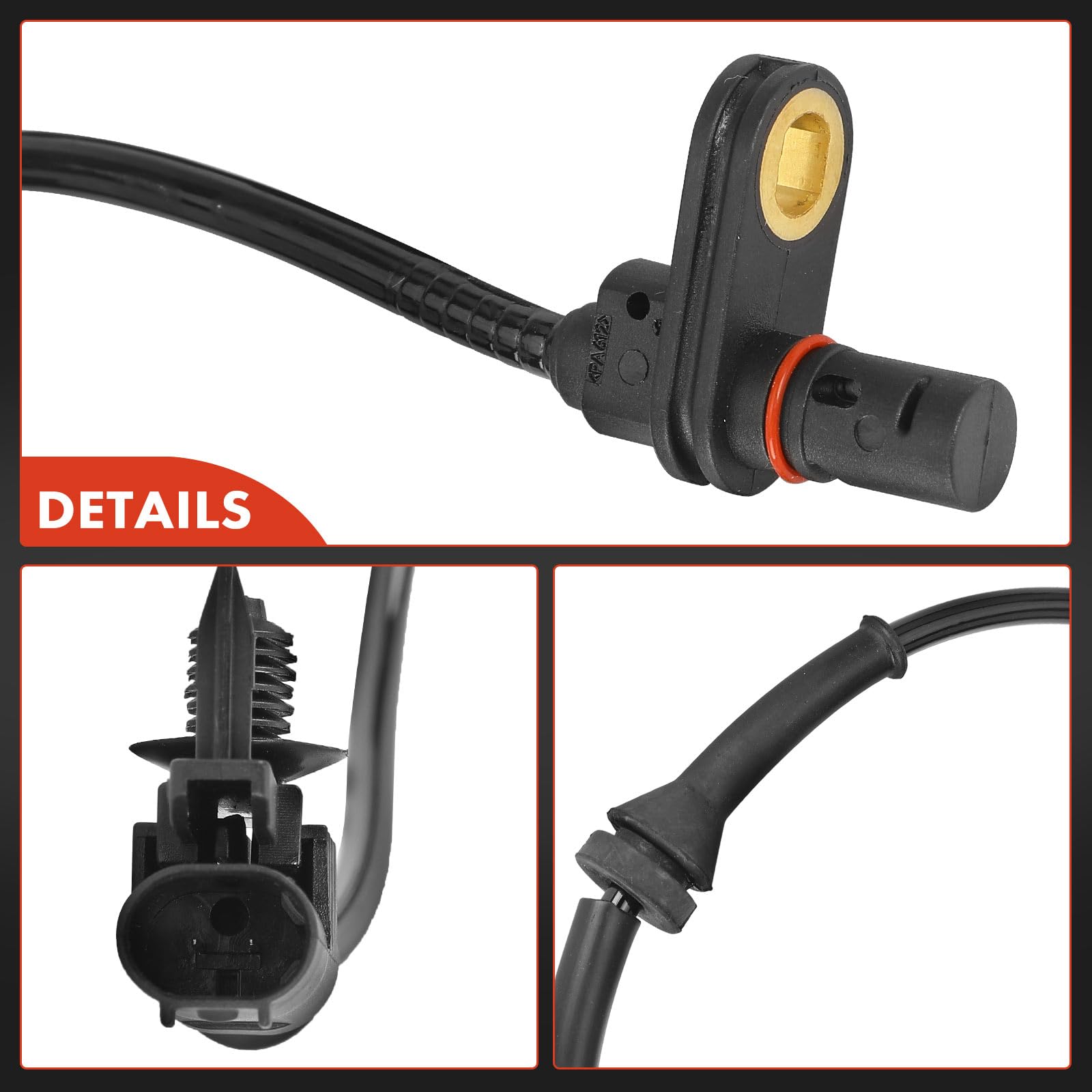 Frankberg 2 sensori di velocità ruota ABS posteriori sinistro destro | MR955037; Compatibile con: Colt CZC Cabriolet RG, Forfour 454, Colt VI Z2A Z3A