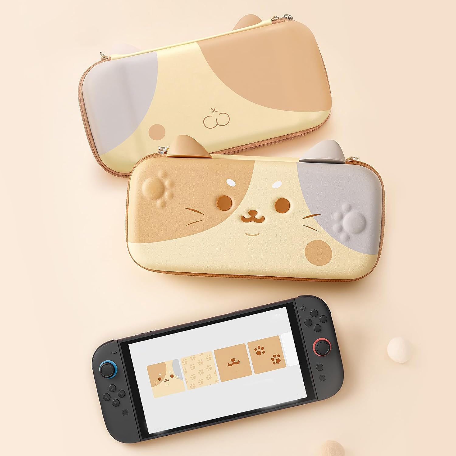 GeekShare Harte Tragetasche für Switch 2 (2025), Schutzhülle mit Aufbewahrung für Spiele, Konsole & Zubehör
