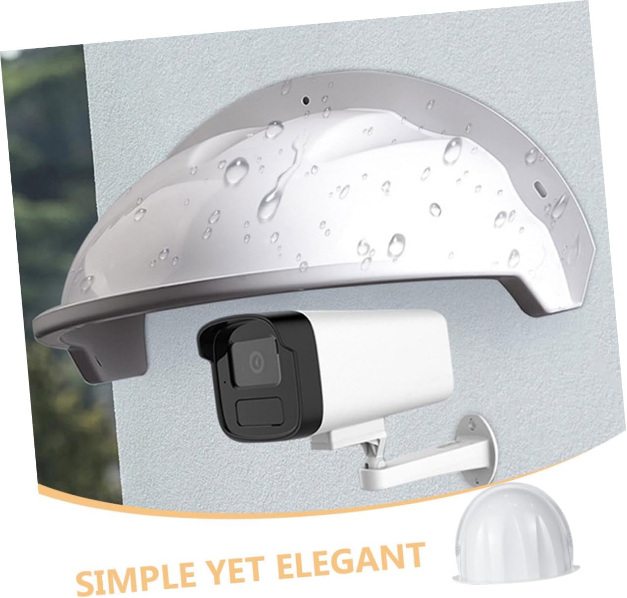 NUOBESTY 2pcs Outdoor Camera Protector Case Weatherproof Cover for Security Cameras Easy Install Design