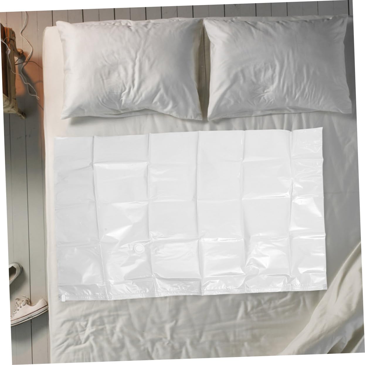 ABOOFAN 2 Piezas Bolsas de Vacío para Colchón, Almacenamiento al Vacío Reutilizables Gran Capacidad, para Ropa y Colchones, Adecuado para Dormitorios y Sótanos