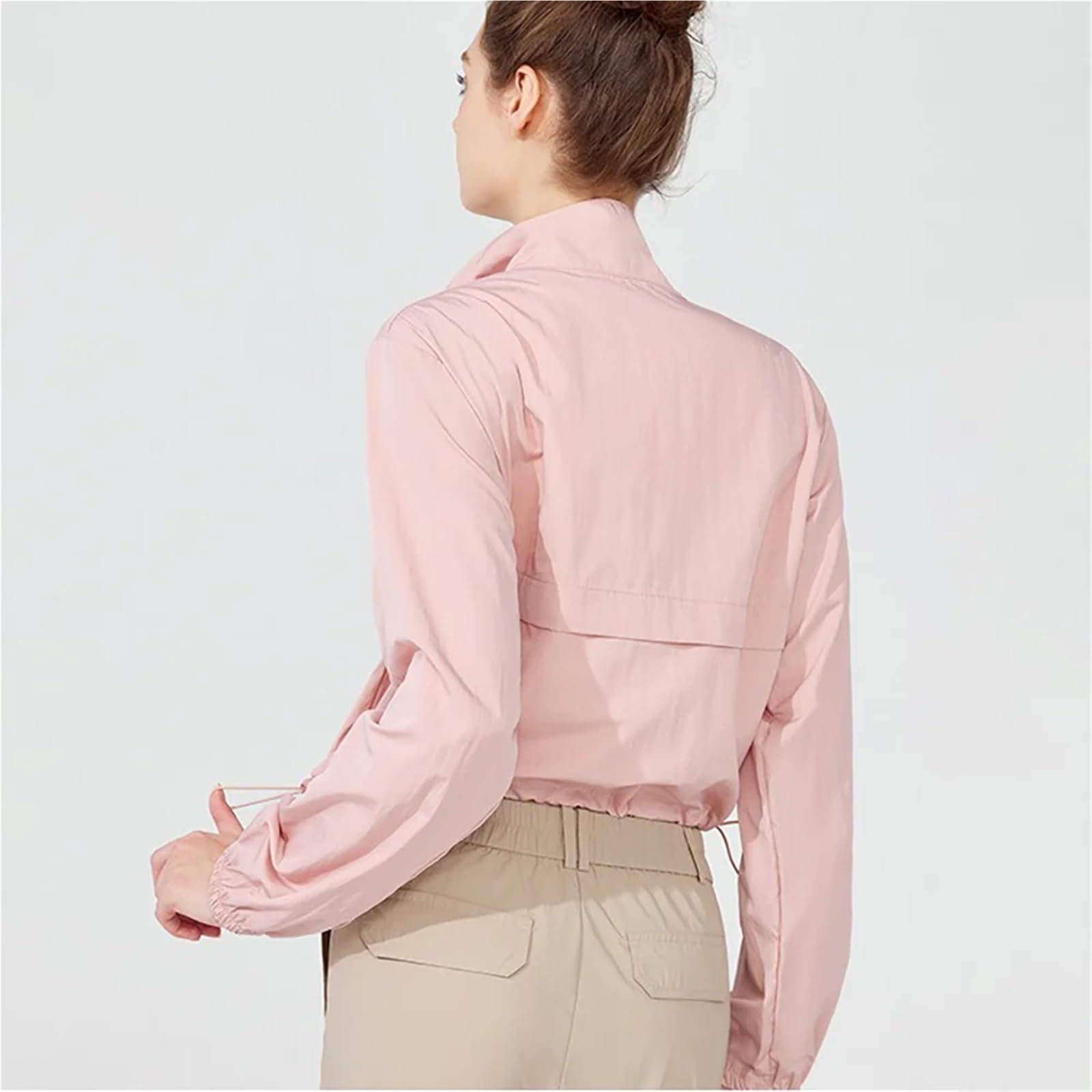 Chaqueta Deportiva Mujer Running Chaqueta ligera y resistente al viento for mujer, de manga larga, con protección solar, for yoga, informal, for deportes, senderismo running