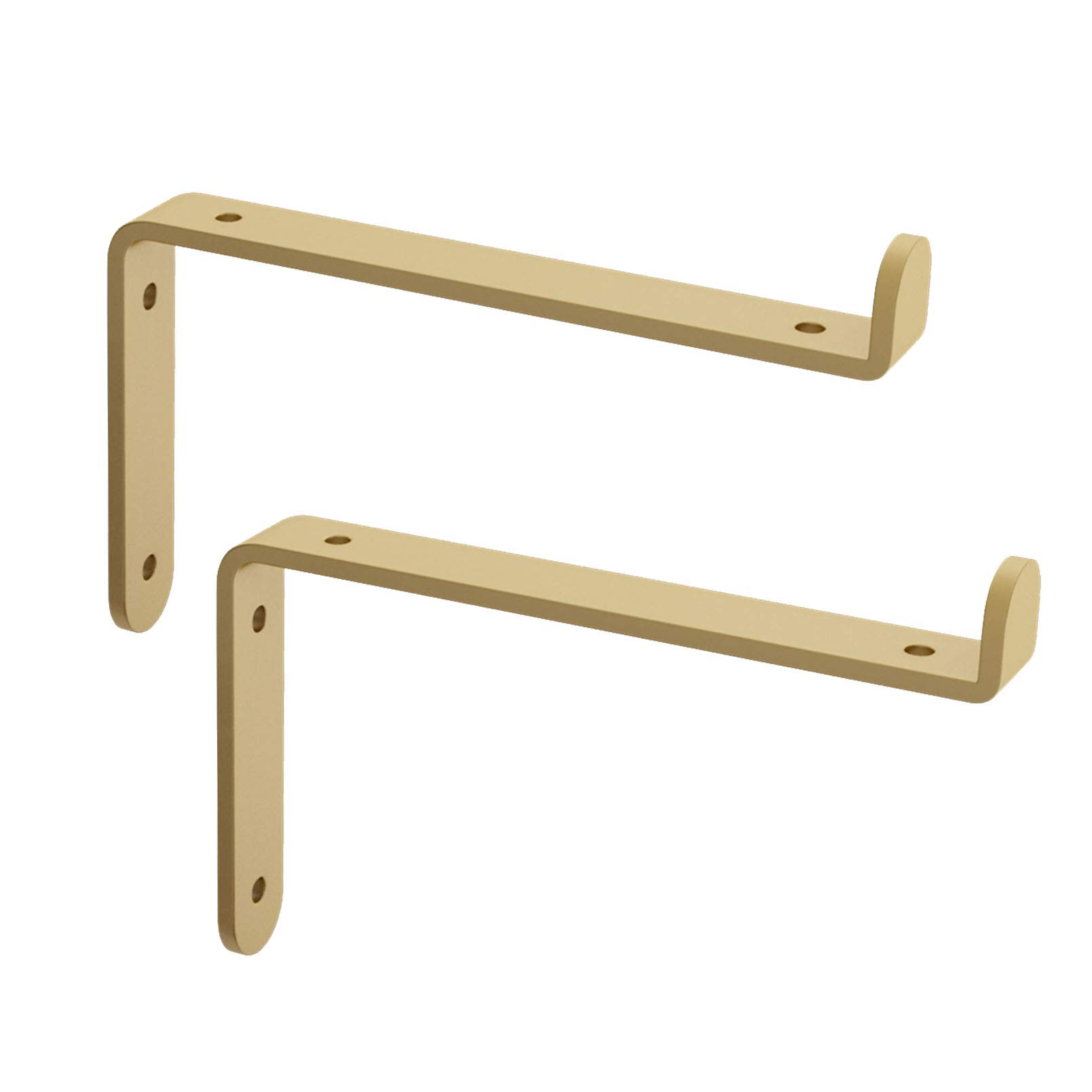 staffe per mensole per carichi Pesanti montate a Parete scaffalature Vintage in Metallo per impalcature mensole angolari industriali Supporti per mensole galleggianti a Parete, con Vite, dor