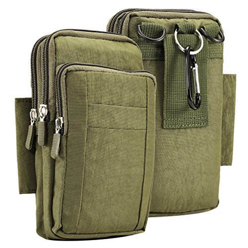 LORDWEY® 7.0 Zoll Leder Kleine Herrentasche Mini Messengertasche Mann Umhängetasche Messenger Bag Handy Gürteltasche Cover