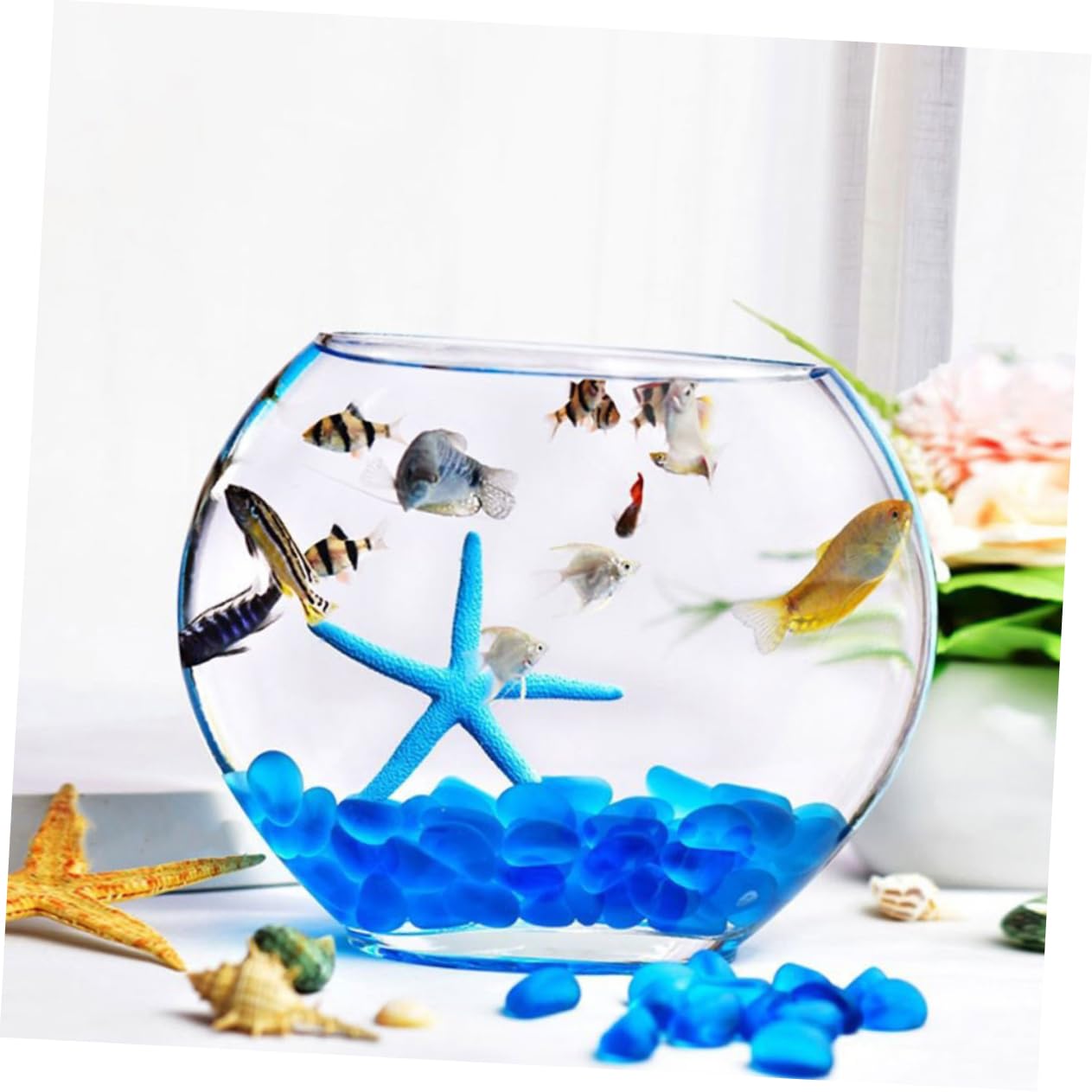 PRETYZOOM Pecera De Vidrio Decorativa Transparente Botella Ecológica para Terrarios y Decoración