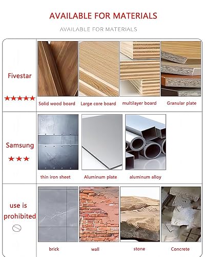 Miniatura 6 de Juego de 5 brocas combinadas con punzón central automático, juego de brocas de acero recubierto de titanio de alta velocidad (total 50 tamaños),