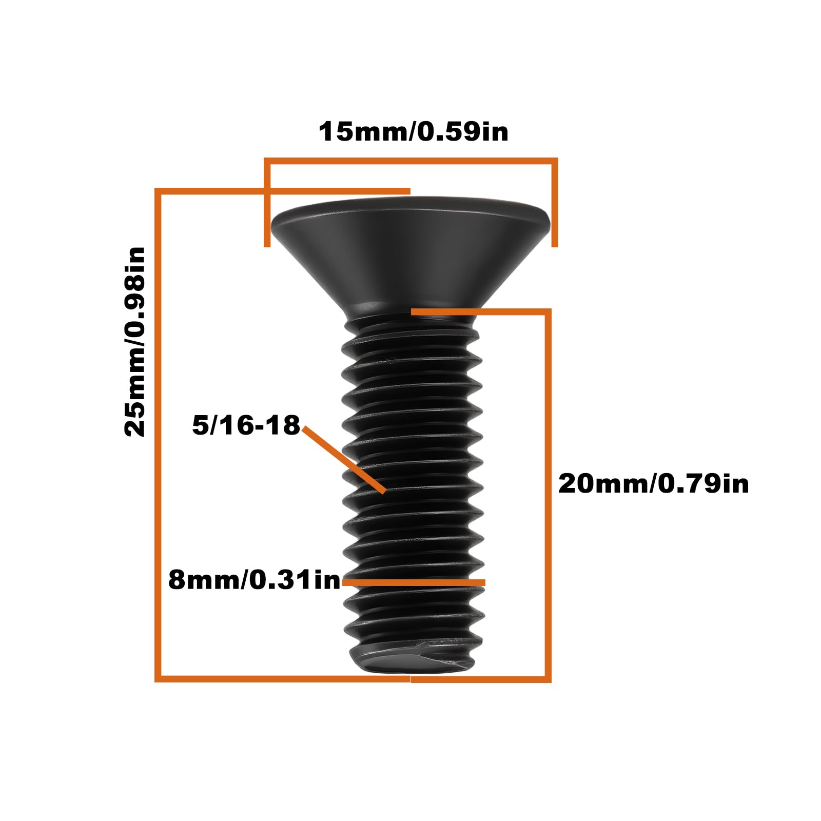 ECSiNG Kit de 20 Tornillos Torx para Bisagra de Parabrisas Y Puerta Trasera (6035757 J4004956) Compatible con Jeep Wrangler CJ7 YJ Y TJ