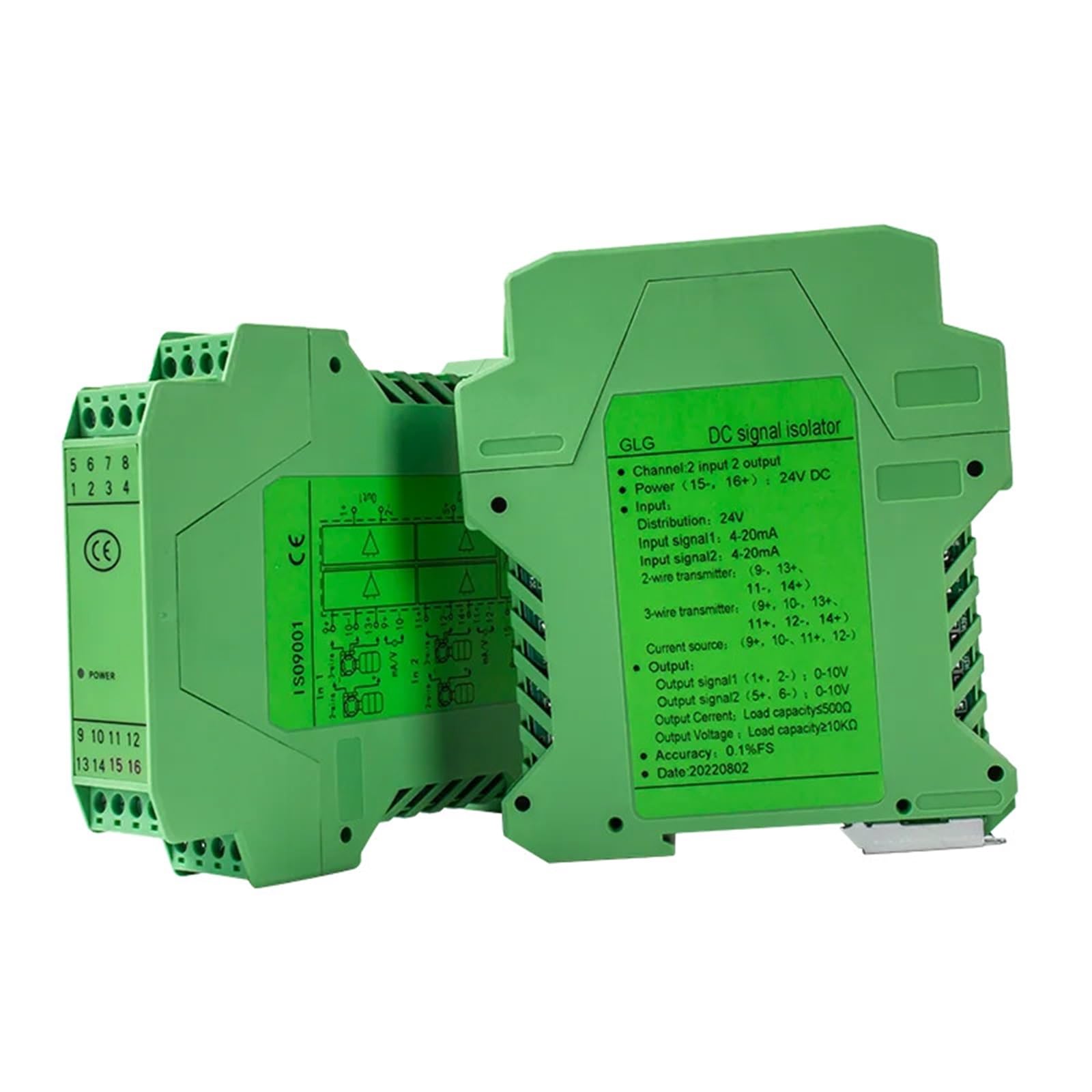 Aislador convertidor de señal 0-10mA a 0-5V DC24V compacto
