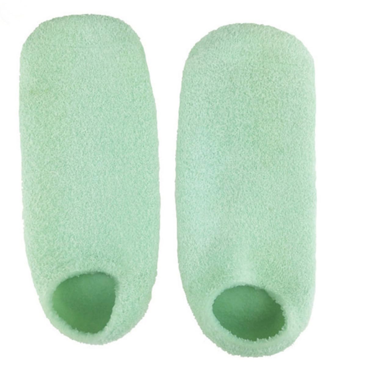 Gatuida 3 Juegos Conjunto de Guantes y Calcetines Hidratantes de Gel Verde