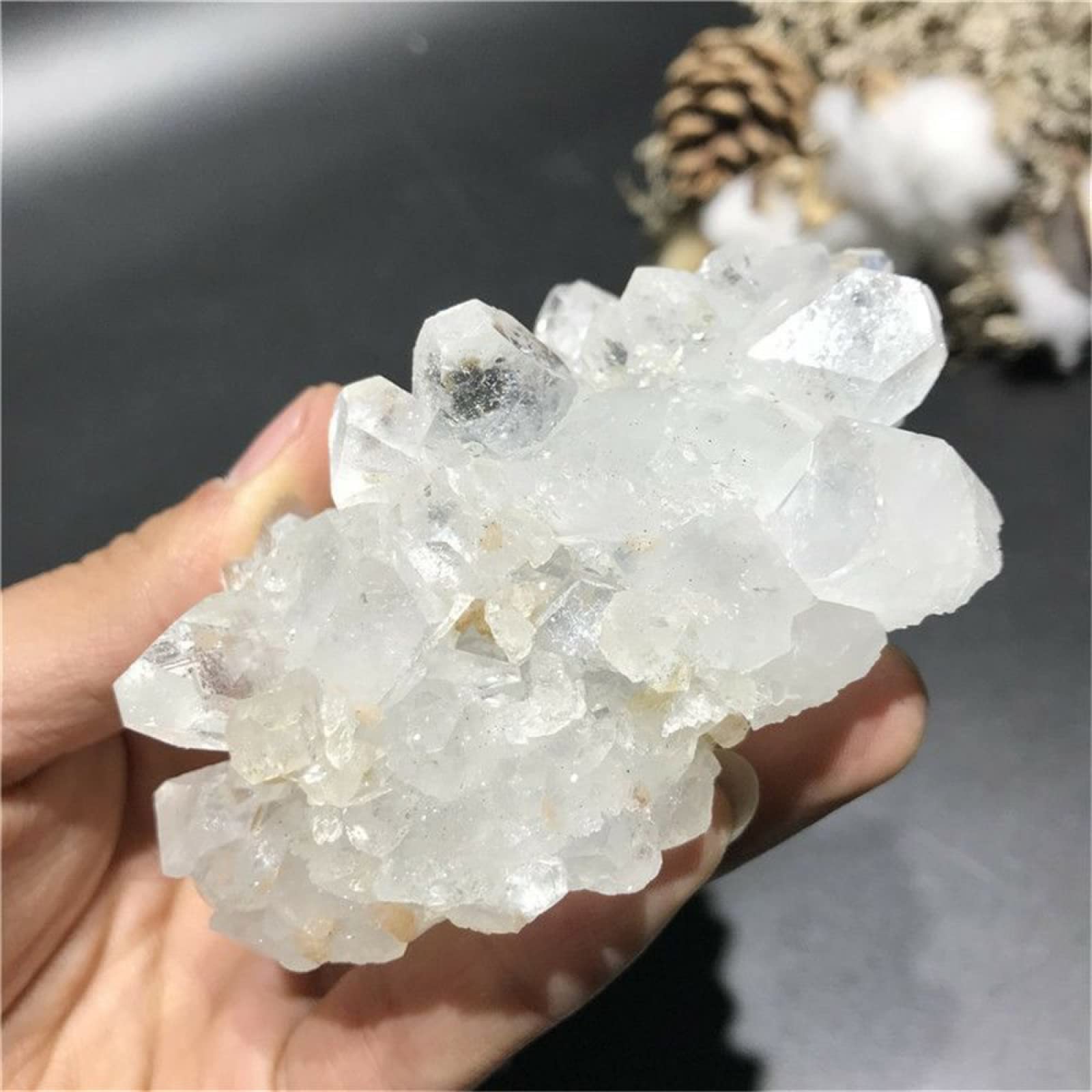 ISOLAY Colección de investigación de Piedras de especímenes de Piedra Minera de Cristales Naturales de 1000g, 1000-1300g xiaguolingsm (Size : 700-800g)