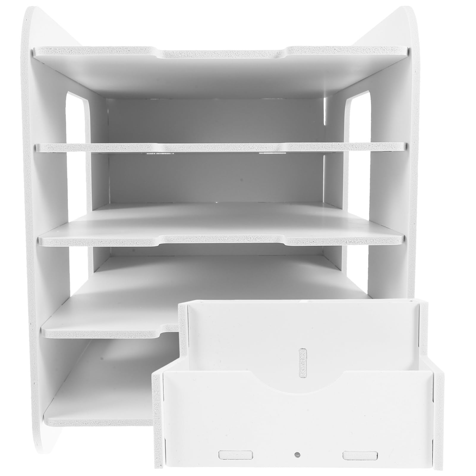 MAGICLULU Portadocumenti Da Tavolo in Materiale Composito Legno-plastica Organizzatore Di File Impilabile Per Scrivania Espositore Per Brochure e Lettere