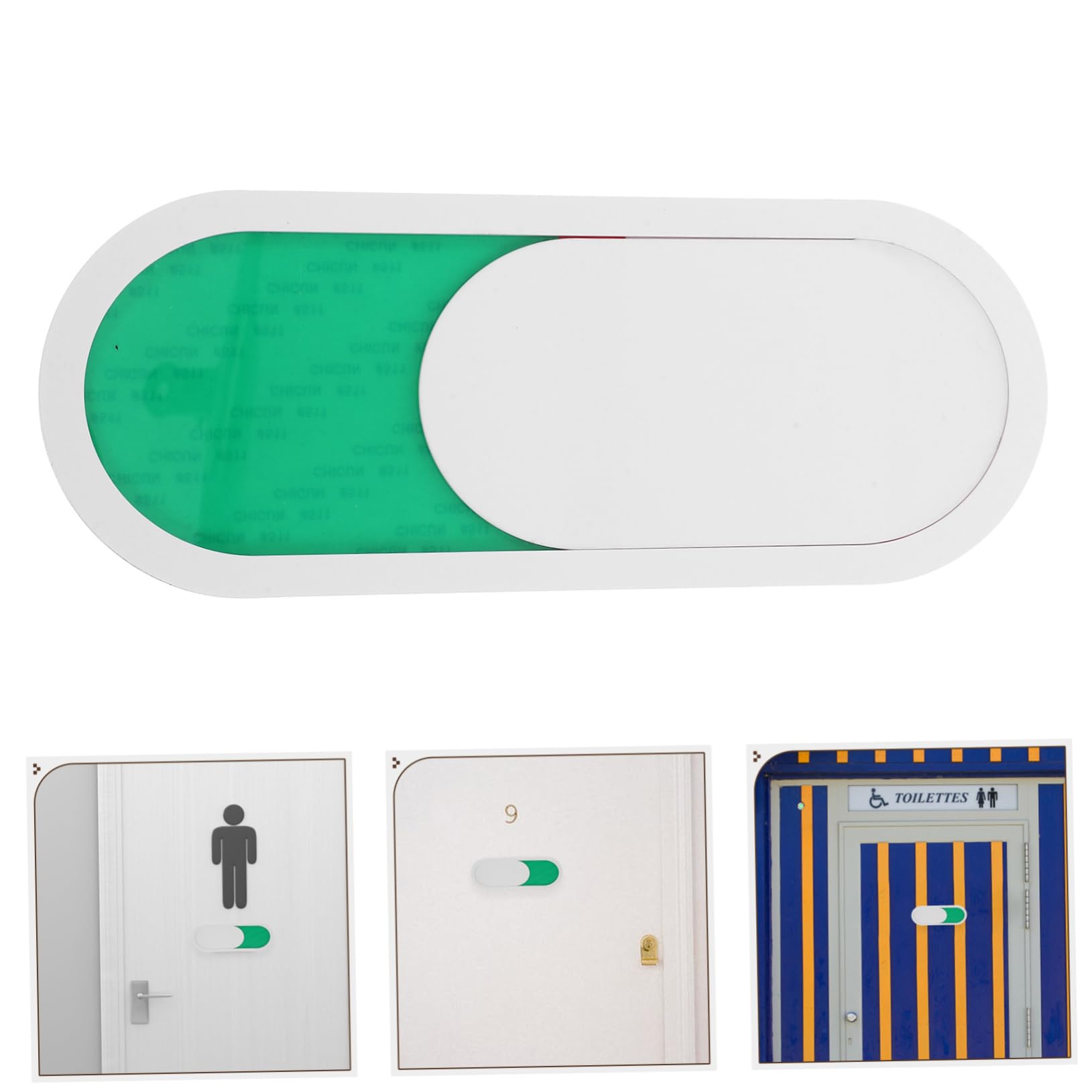 SHINEOFI 10 Piezas Placa De Identificación Señal De Privacidad Vacante Indicador Ocupado Sala De Conferencias Ocupado Signo Deslizante Perchas De Ropa Ocupado Luz Baño Ocupado Signo