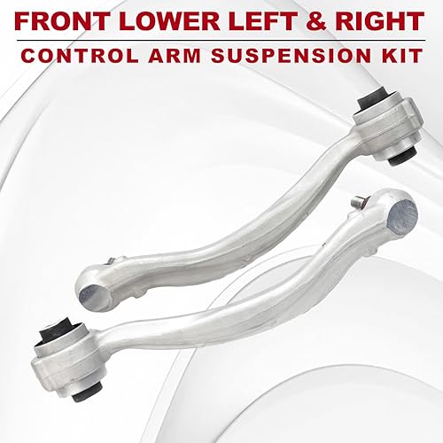 Miniatura 2 de Bapmic Kit de brazos de control delantero inferior delantero izquierdo + derecho con rótula compatible con Mercedes Benz W204 Clase C E