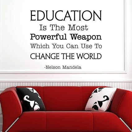 Sticker Mural Citation Anglais L Education Est L Arme La Plus Puissante Formation Nelson Mandela Citations Classe Decor Amazon Fr Bricolage Sticker Mural Citation Anglais L Education Est L Arme La Plus Puissante Formation Nelson Mandela Citations Classe Decor Amazon Fr Bricolage