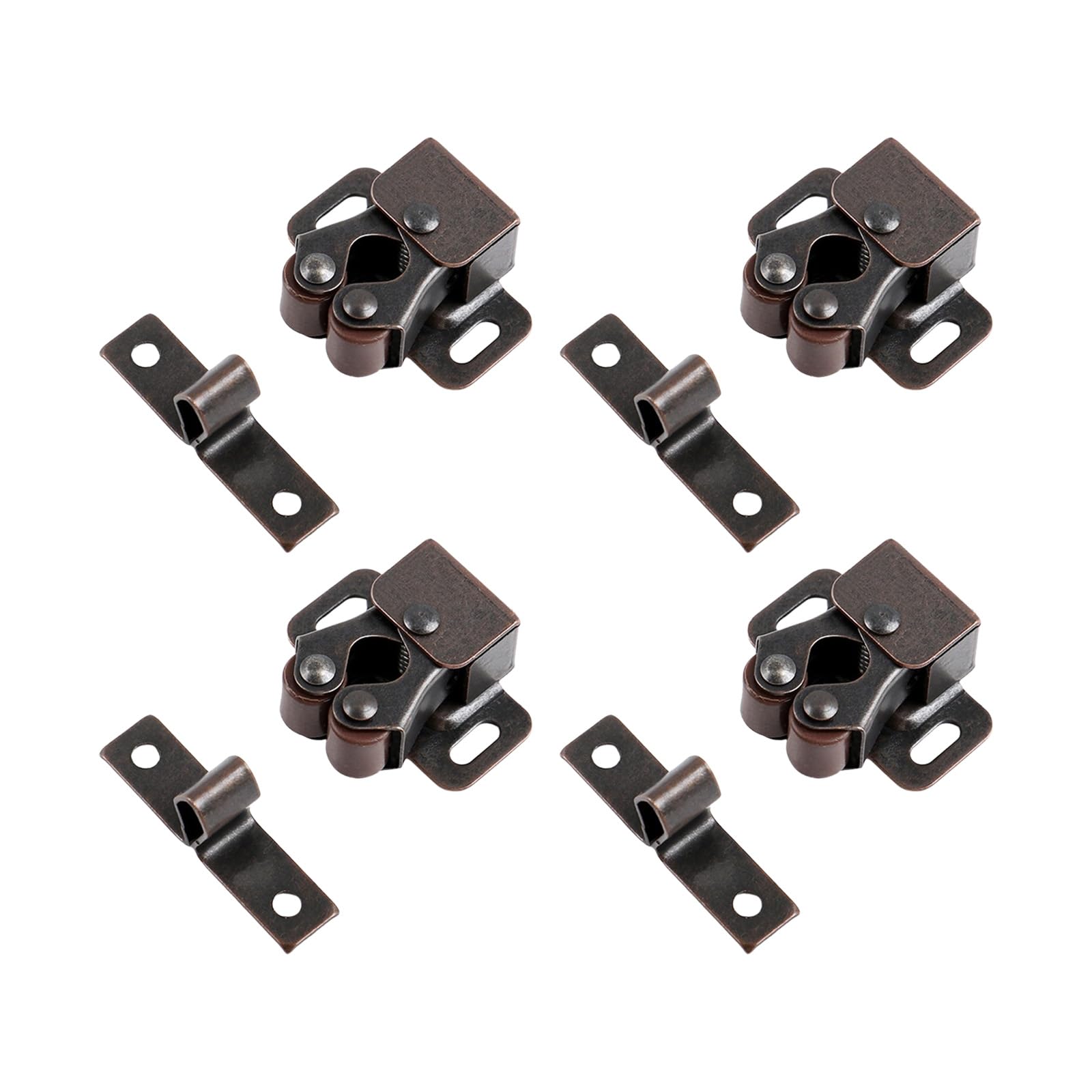 Nucelit Red Ancient Color Durability Cabinet Door Clamps With Quiet Closing Mechanism For Wardrobe Closet Hardwares Accessories Adjustable Wardrobe Door Clip
