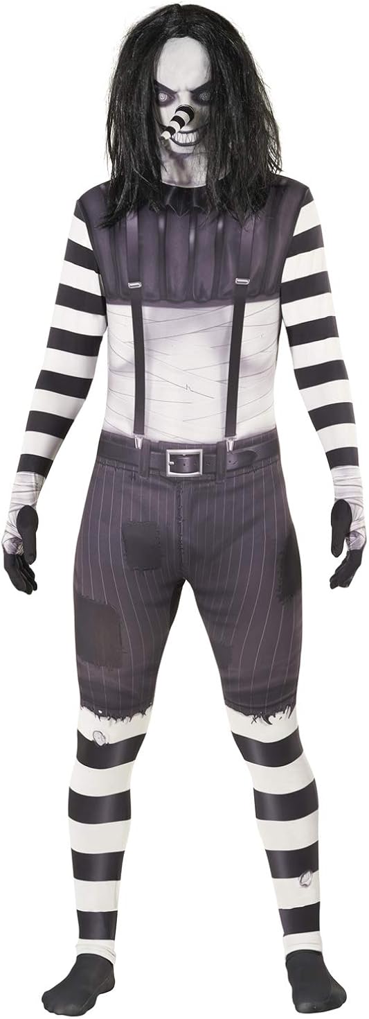 Morphsuits Official Adults Laughing Jack Scary Urban Legend Creepy Pastas Halloween Fancy Dress Costume : Clothing, Shoes & Jewelry