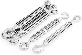 Aexit M8 Thread 7.5 Inch Length Adjustable 304 Stainless Steel Eye Hook Turnbuckle 8 Pcs (91d825a606404886b198ec8db636b6d3)