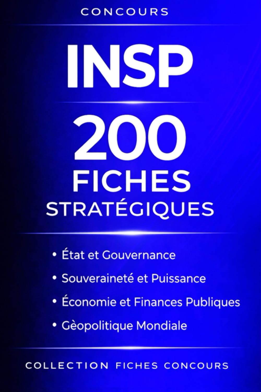 Concours INSP – 200 Fiches Stratégiques: État et Gouvernance • Souveraineté et Puissance • Économie et Finances Publiques • Géopolitique Mondiale