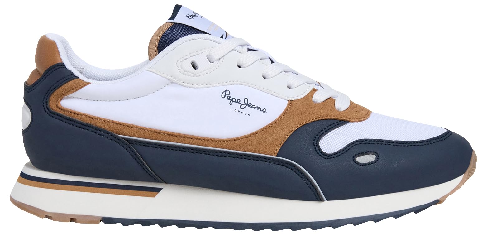 Pepe Jeans Men's Bexley Road M Sneak, Blue (Navy), 12 UK