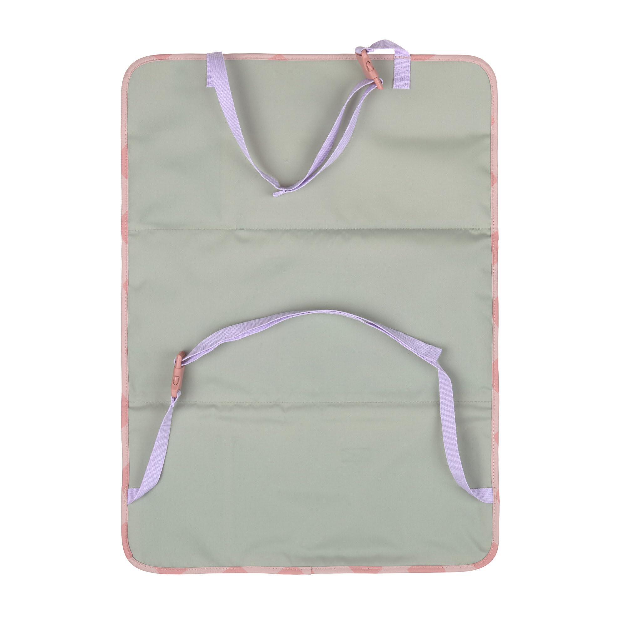 LÄSSIG Autoorganizer Autorücksitzorganizer Rücksitztasche für Auto zum Hängen zusammenklappbar/Car Wrap-to-Go Pattern Party rose