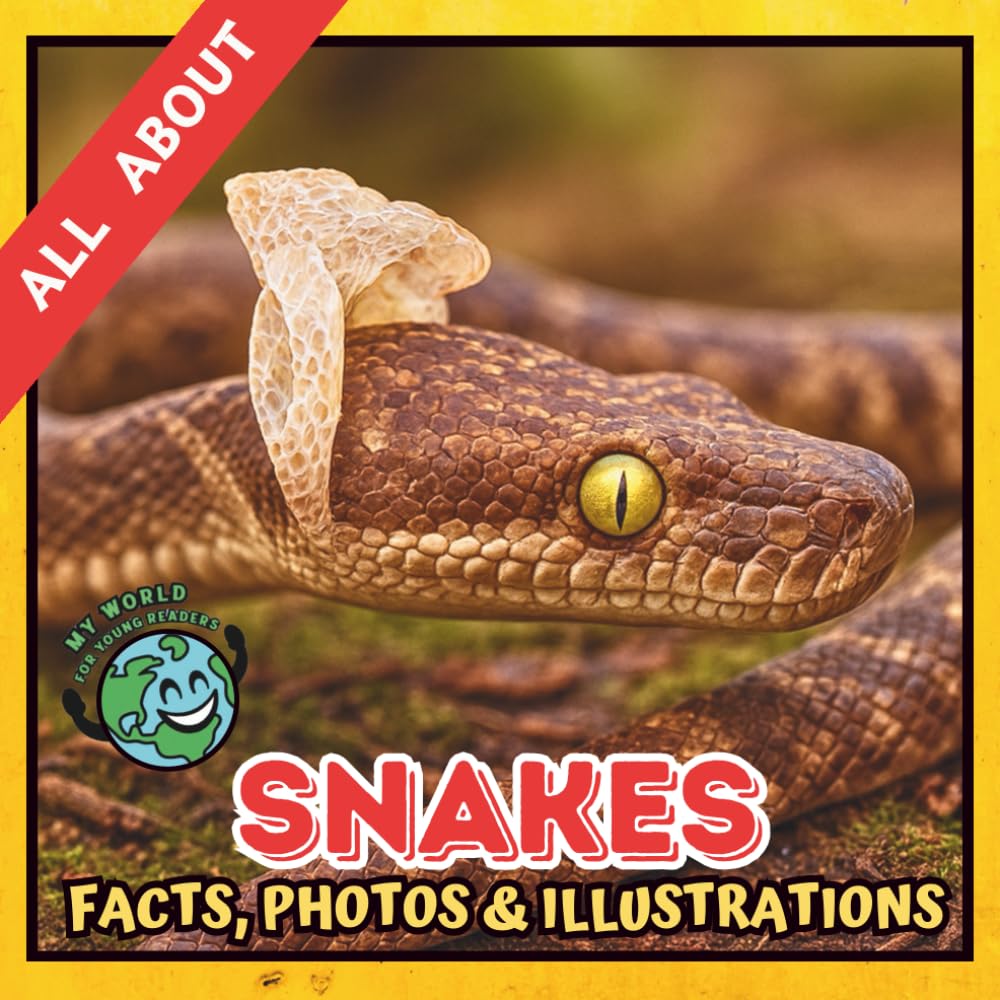 All about Snakes | Facts, Photos and Illustrations: A Picture Book for Curious Children | Screen-Free Infotainment (MY WORLD for YOUNG READERS)