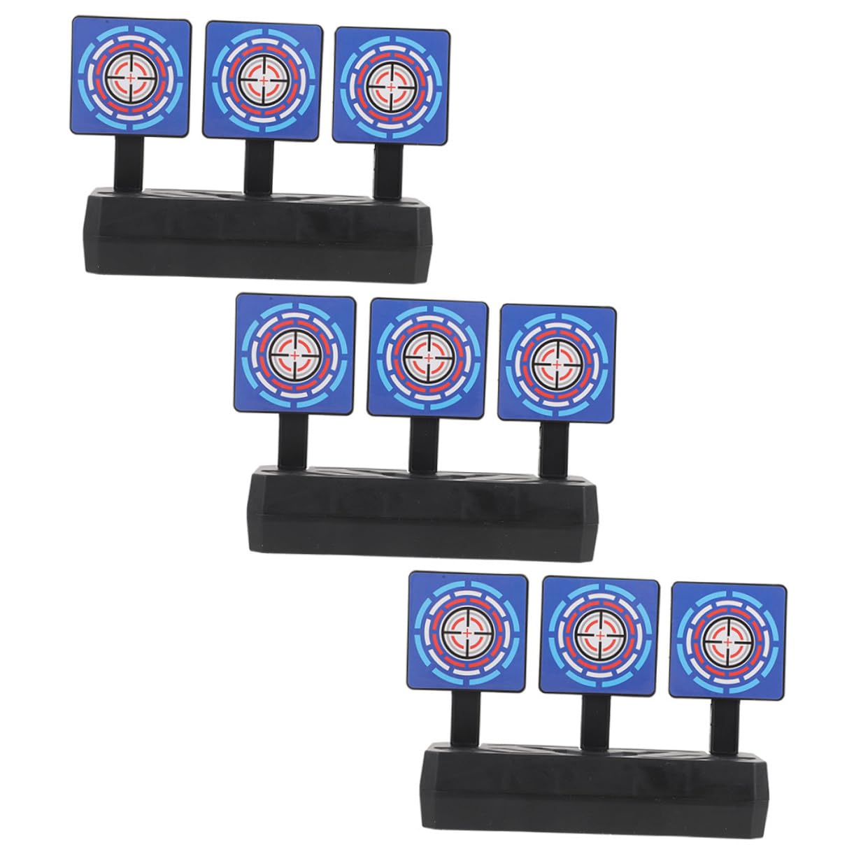 Mikikit Target Practice Toy for Boys and Girls 3pcs Resettable Toy Targets for Shooting Games