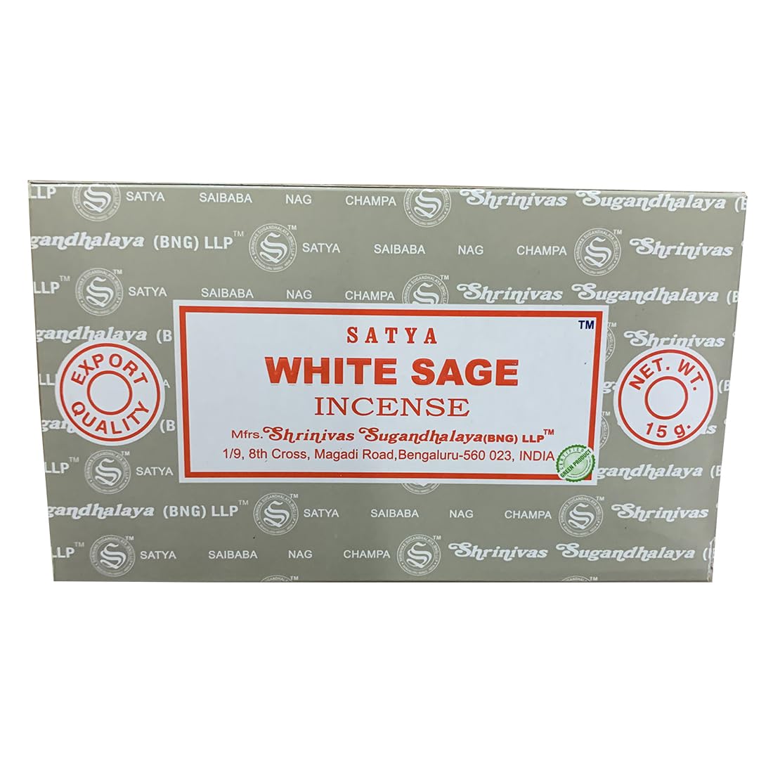 Satya Lot de 240 bâtons d'encens à la sauge blanche – Alternative purifiante à l'énergie positive (12 x 20)