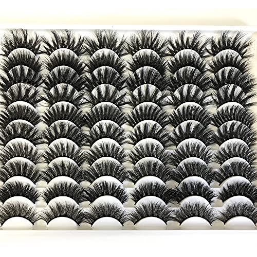 False Eyelashes 8D Faux Mink Lashes Wholesale ALPHONSE Upgraded Volume Fake Eyelashes 30 Pairs Pack 10 Styles Mixed