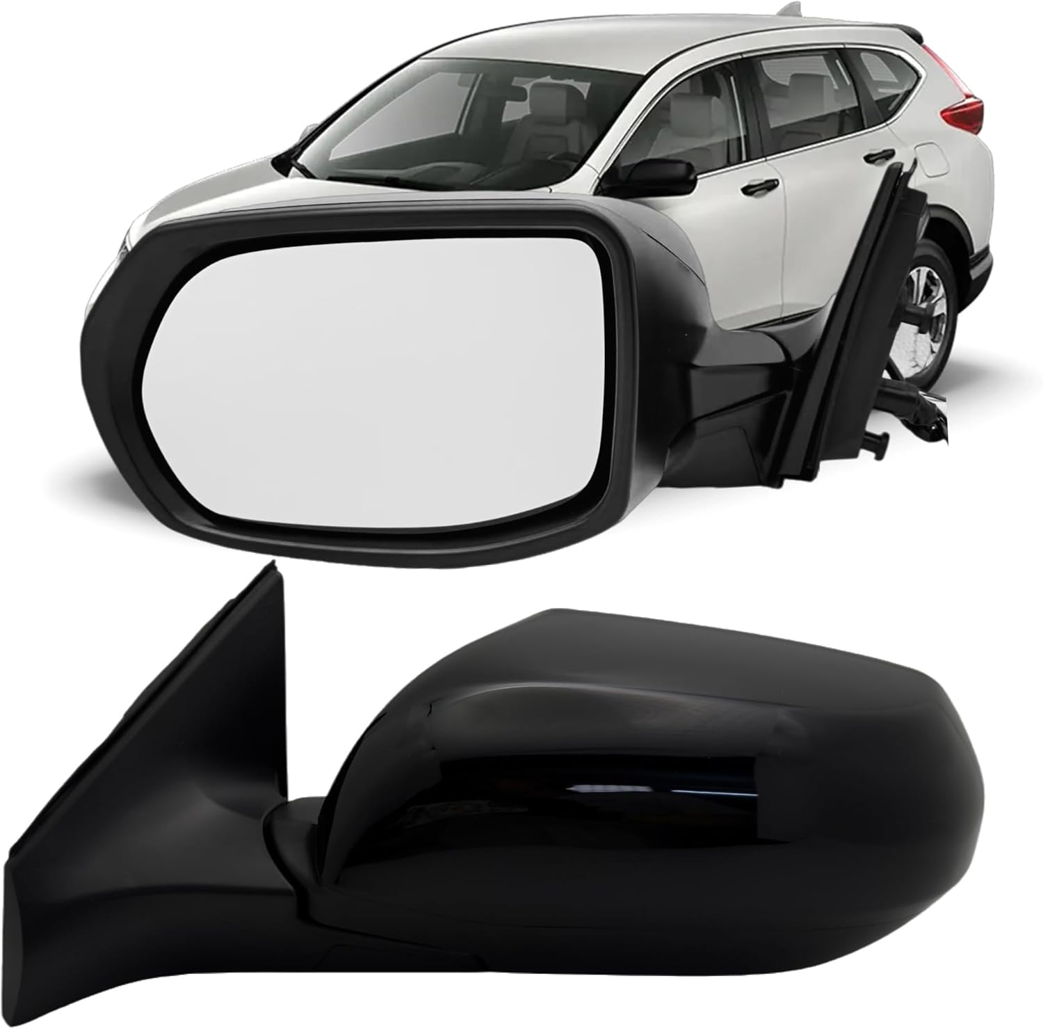 Passenger Side Mirror Compatiable With 2017 2018 2019 2020 2021 2022 Honda CRV With Power Glass Non-Heated Manual Folding 3Pins