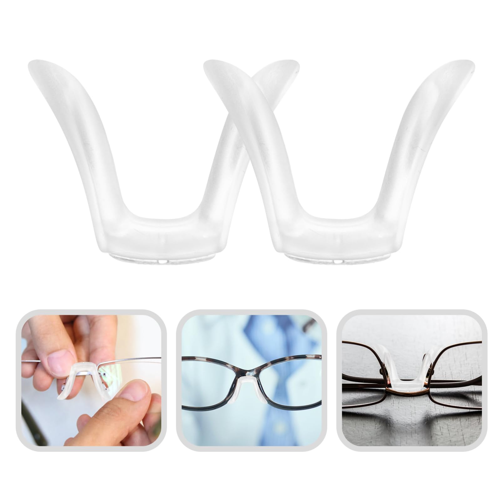 Healeved 15piezas Almohadillas Nasales Para Gafas Soporte Antideslizante y Cómodo Recambio Para De Gafas Accesorios De Reparación Para