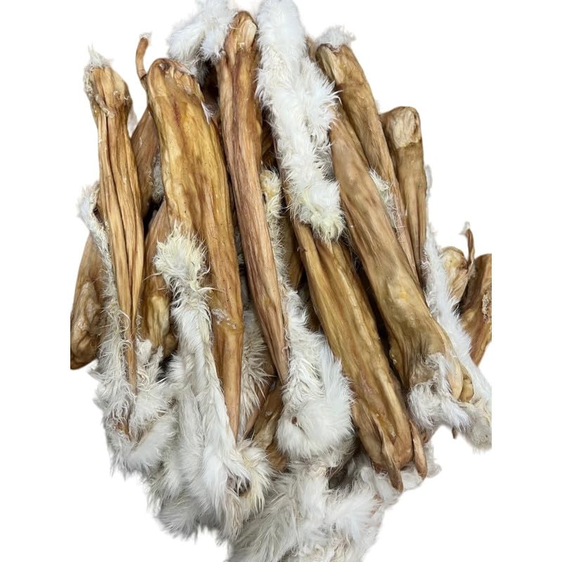 Superpet Natural Treats For Dogs- Meat Chews (By Weight) XL Hairy Rabbit Skin (approx. 50cm) 1000g