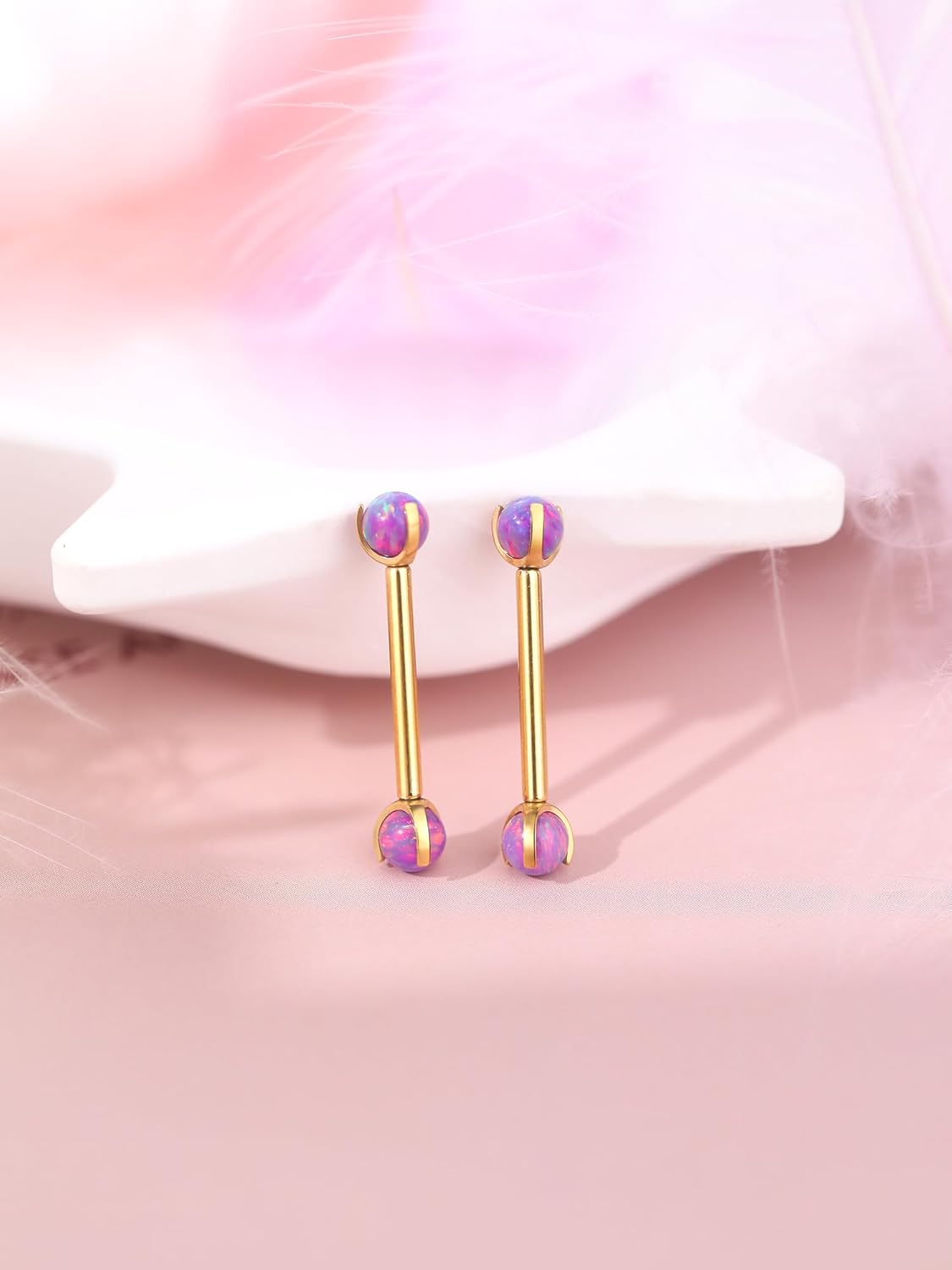 Xpircn 14G 14mm Titanium Nipple Piercing Jewelry Shield Nipple Rings Nipple Barbell Internally Threaded Nipple Jewelry - Image 2