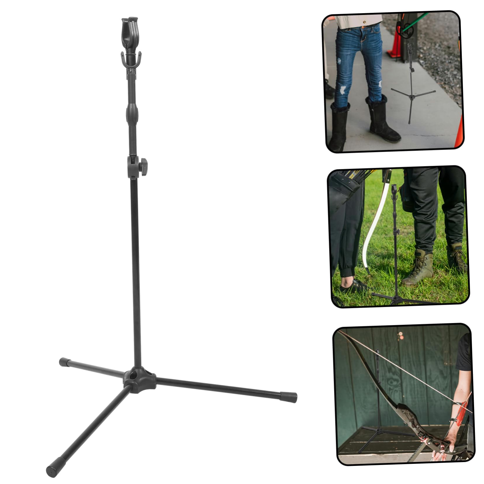 Gogogmee Metal Holder Rack Cases Compound Stand for Compound Black Finish