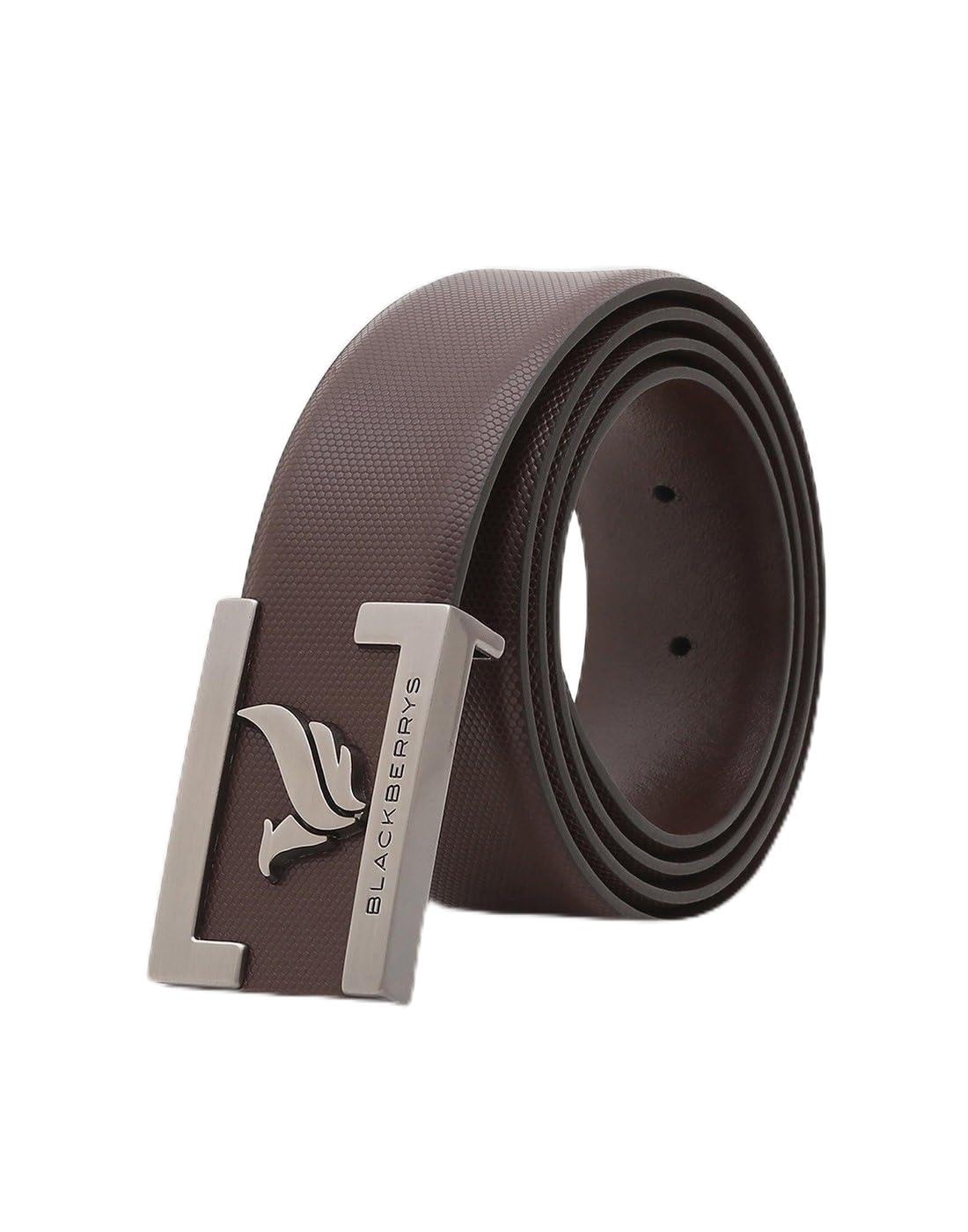 blackberrys Men'S Black Textured Classic Formal Belts-picture-54
