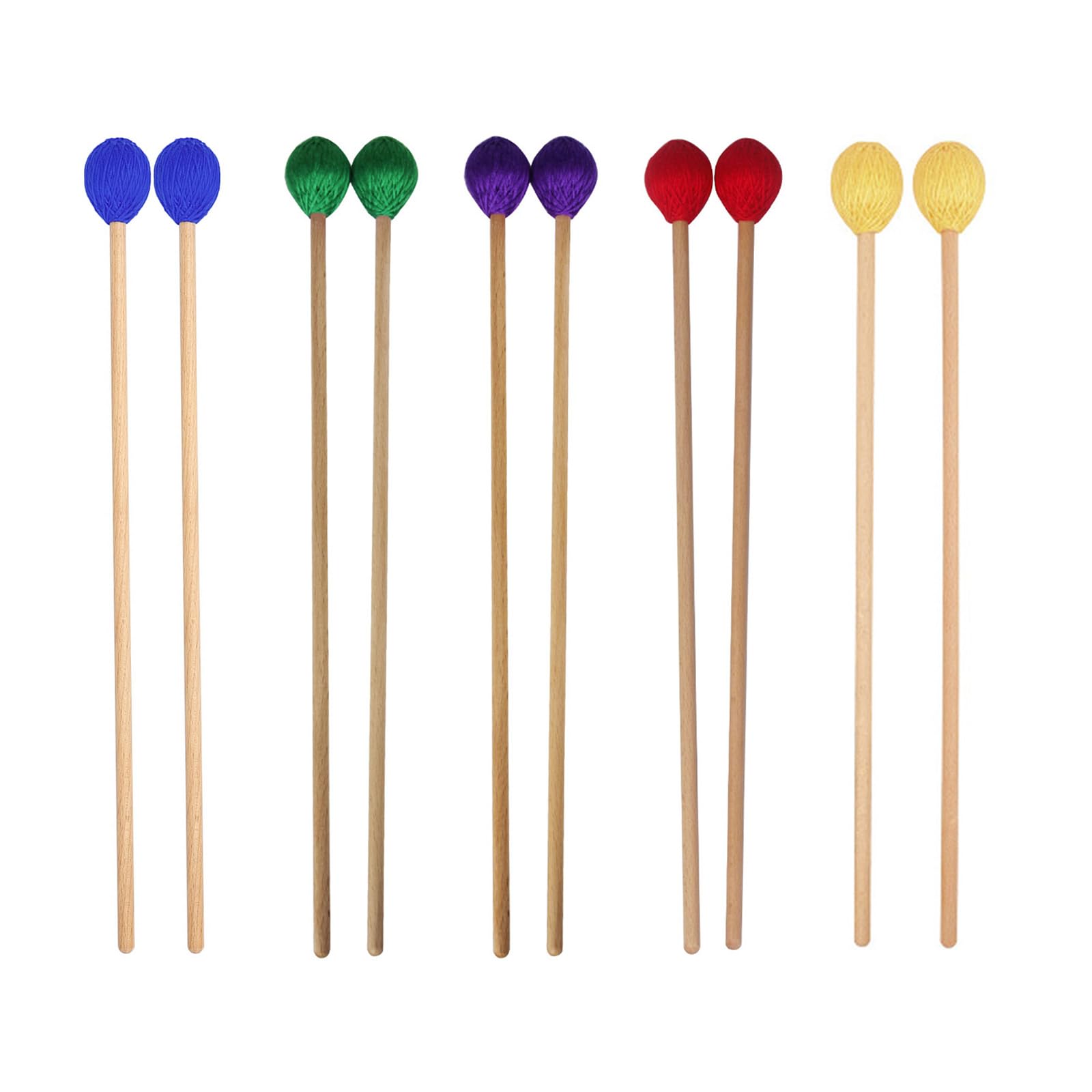 2 unids madera lana baquetas marimba percusión instrumentos musicales accesorios para principiantes kits de entrenamiento