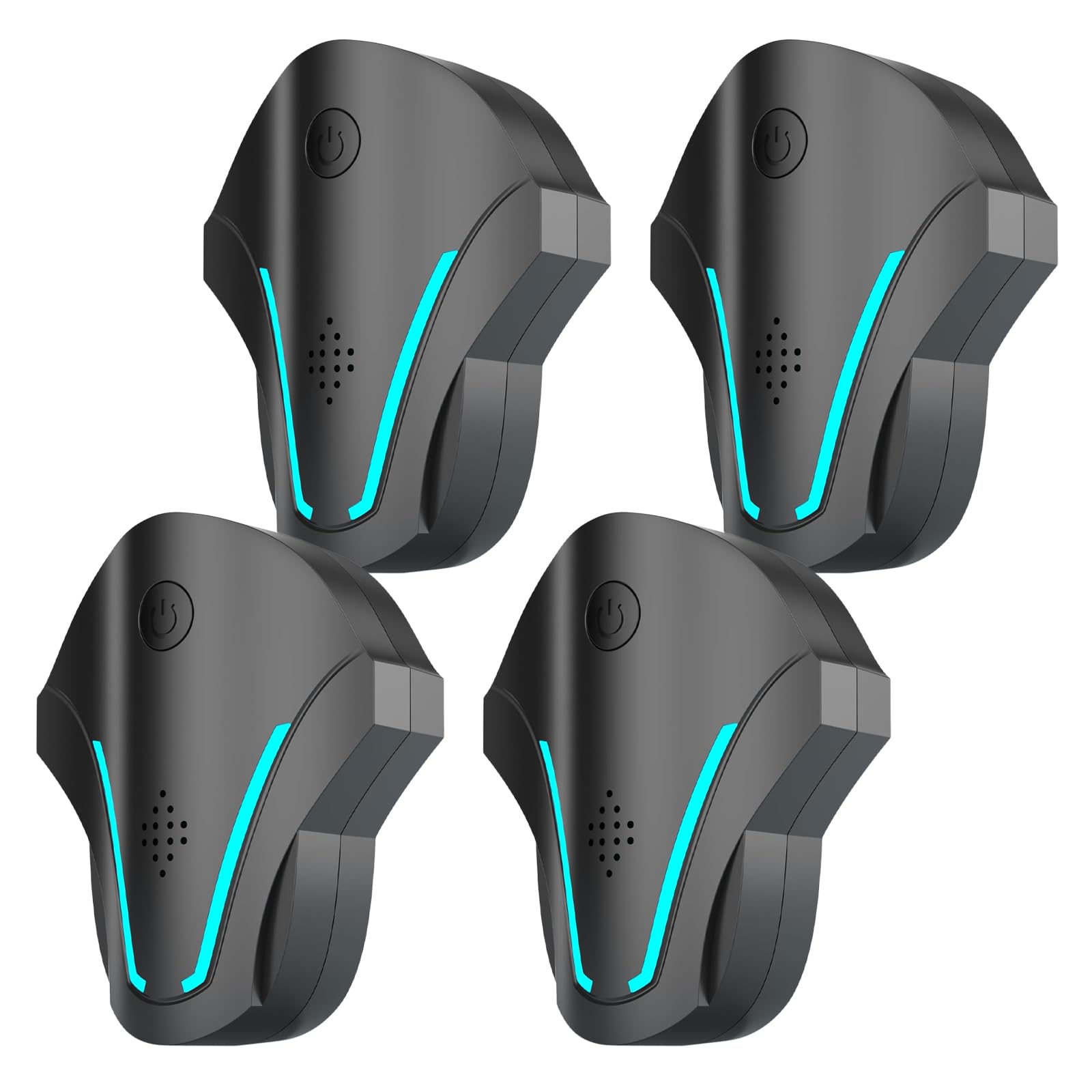 Repelente Ultrasónico de Plagas Tres Modos, 4 Piezas Repelente ultrasónico de Mosquitos y Control electrónico Anti Moscas, Ratones, Cucarachas, Arañas, Roedores,Inodoro y Sin Residuos,Uso Interior