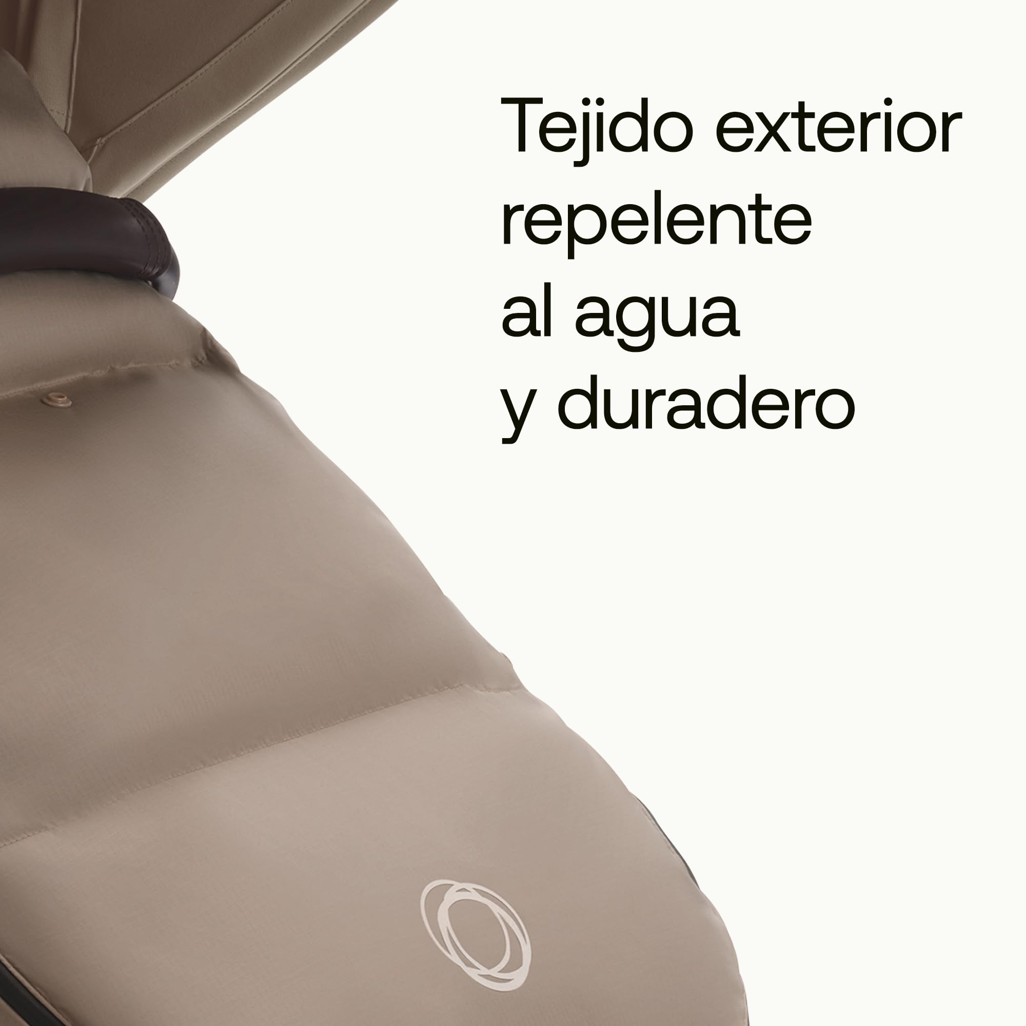 Bugaboo Saco de silla de invierno alto rendimiento y climas extremos, accesorio imprescindible para el carrito con capucha y cremallera bidireccional para mantener pies calientes en Dune Taupe