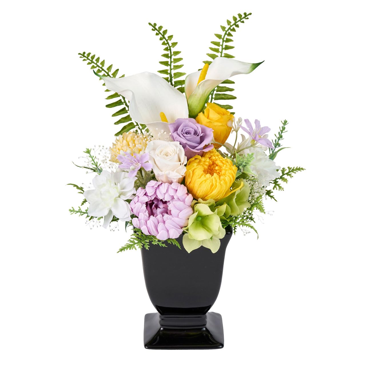 東京堂(Tokyodo) プリザーブドフラワー アレンジメント 仏花 供花 風月[ふうげつ] W18×D18×H28cm 1入 ZY004907-zzz