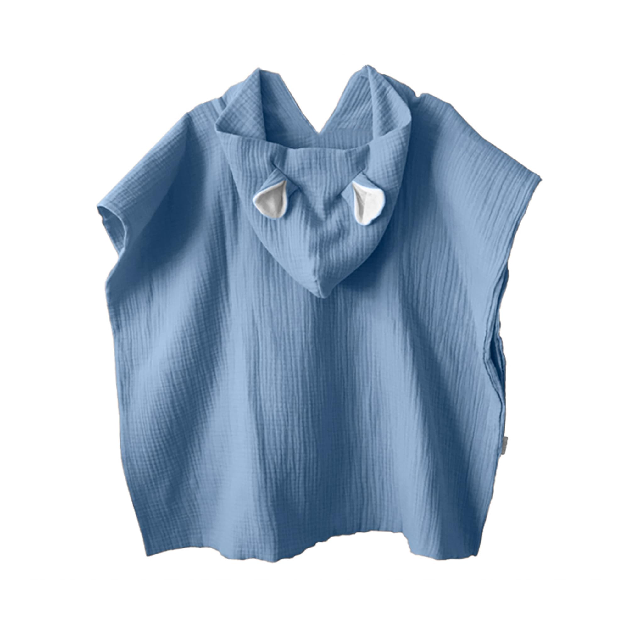 MIMUSELINA Poncho de Bain Bebe et Enfant en Mousseline 100% Coton | Cape de Bain Enfant Léger et Absorbant | Sèche Rapidement | Usage Quotidien, Piscine et Plage Bebe | Espagne
