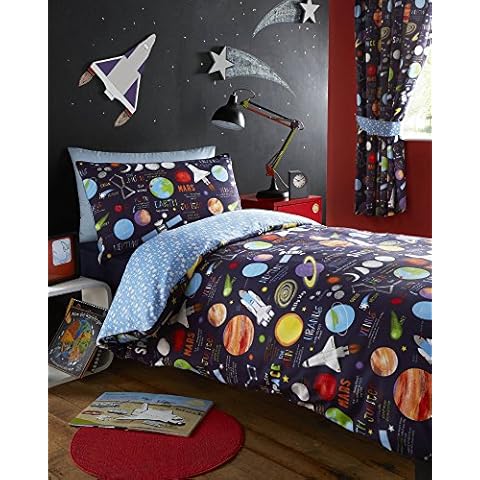 Kidz Club Planets Single Bed Set Cover
