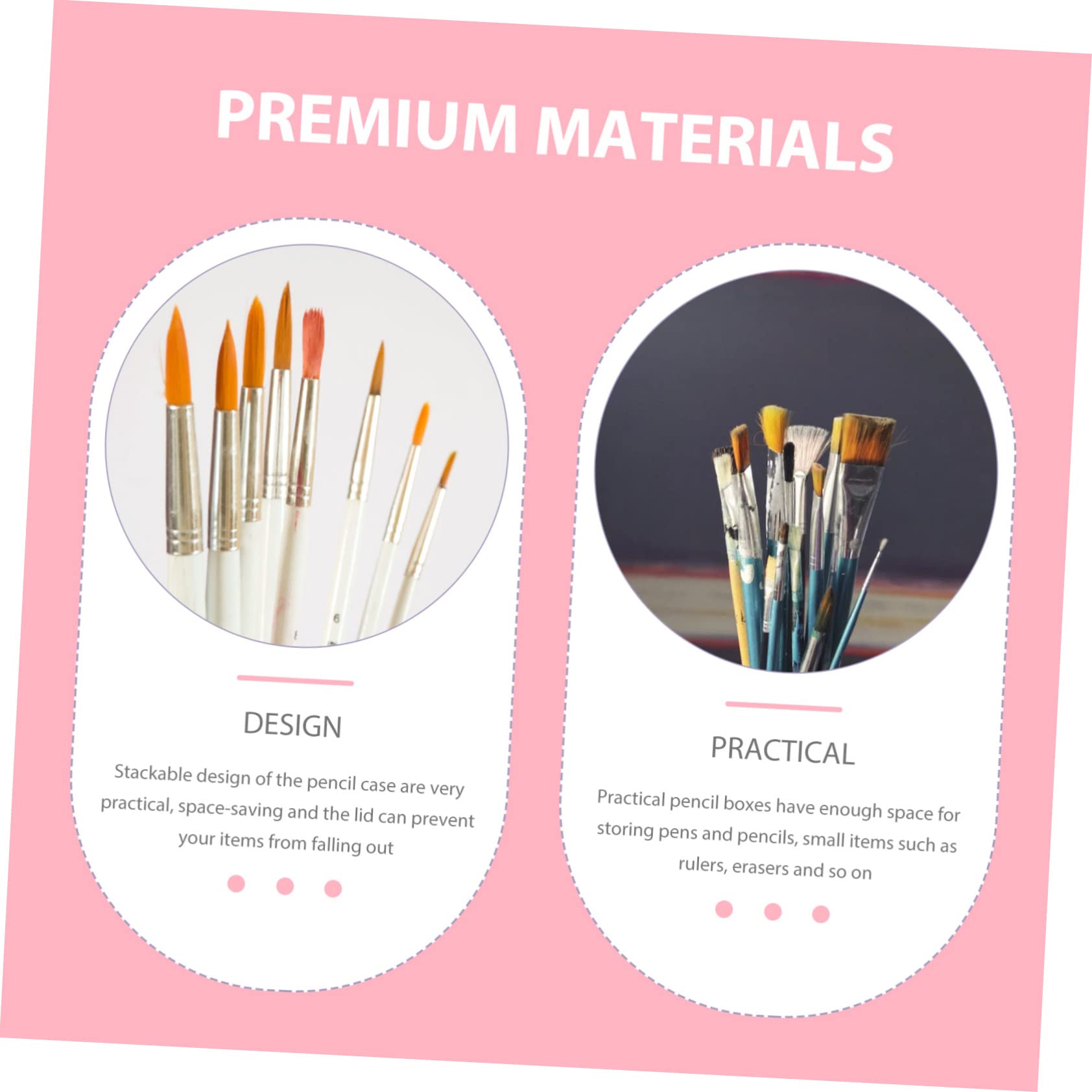NUOBESTY Astucci in Plastica Per Matite Per Ragazzi E Ragazze Astucci Impilabili Organizer Per Penne Contenitori Per Materiale Scolastico Per Ragazzi E Ragazze