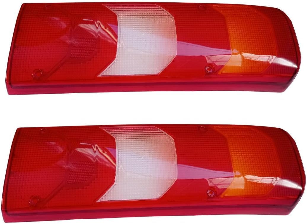 2 x Lente di ricambio Luci Finale Posteriore Vetro per Mercedes Аtego, Mercedes Actros MP4 LKW, E-MARK