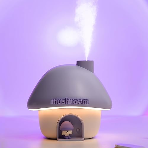 Mini humidificador portátil, humidificador pequeño de niebla fría de 10.1 fl oz, humidificadores personales de escritorio para dormitorio de bebé,