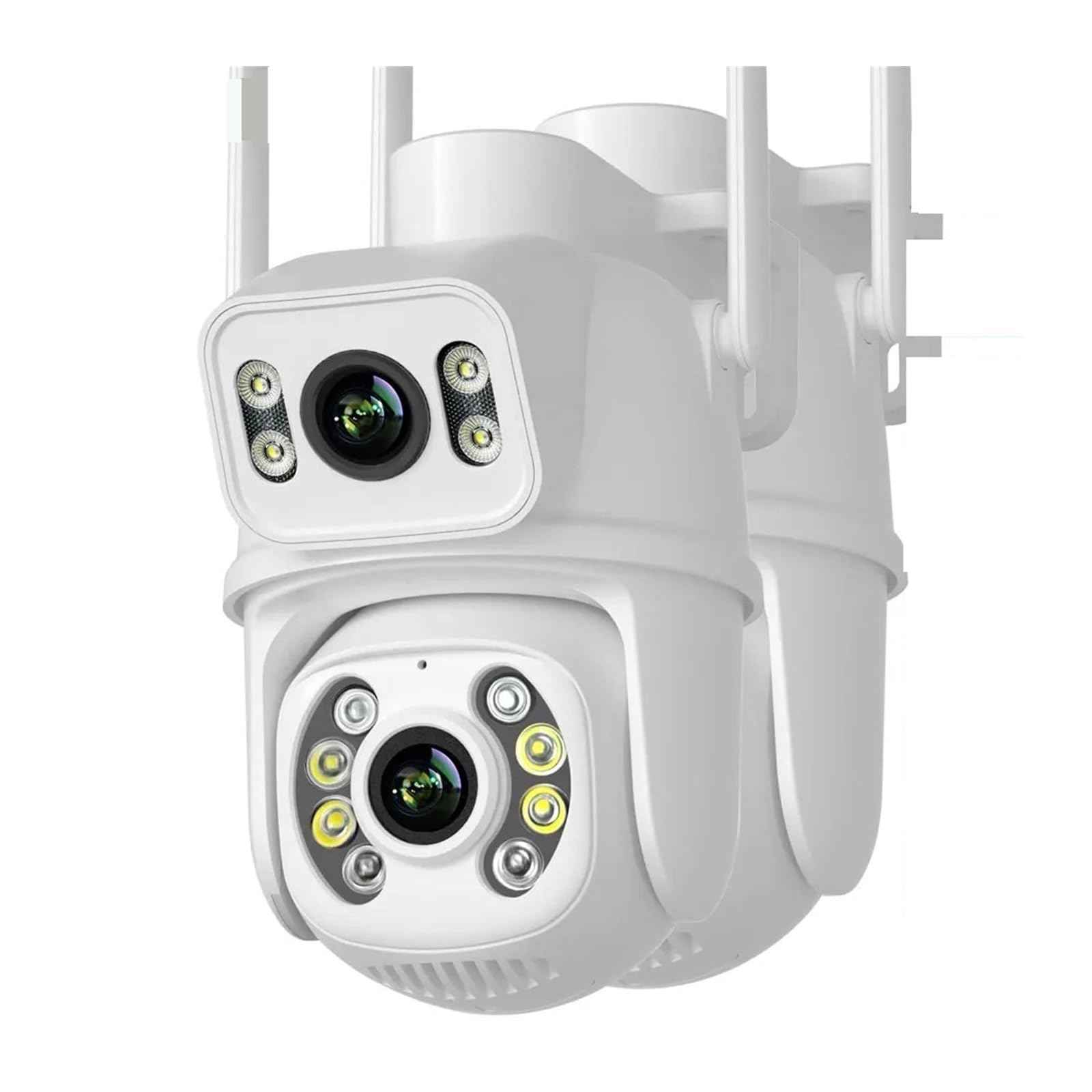 MKHJKIOII Security Camera, 4K 8MP PTZ Camera Dual Screen Night Vision AI Auto Tracking Outdoor 4MP Security CCTV Surveillance IP(8MP NO SD Card)