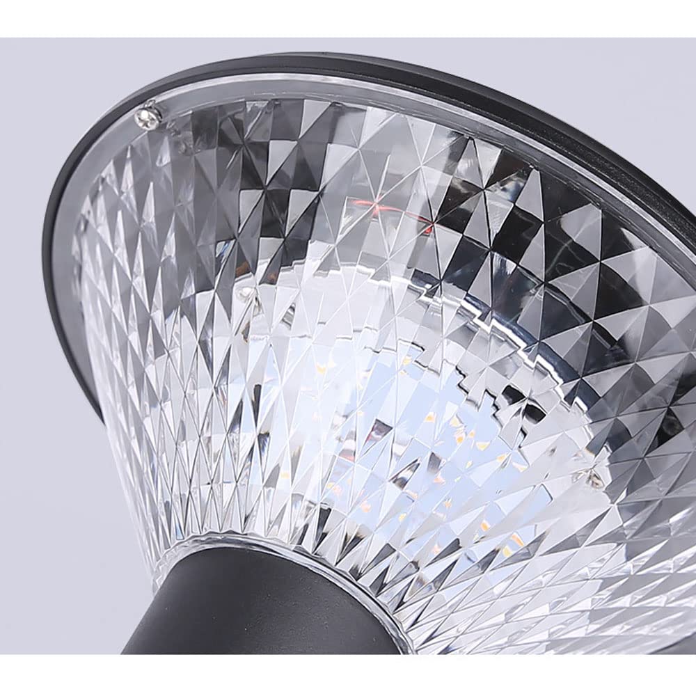 Lampione Solare a LED per Esterni Lampada da Esterno in Alluminio per molo Luci a Colonna per Esterni Impermeabili Lampioni stradali d'Epoca per Prato Patio Yard Pathway Garden