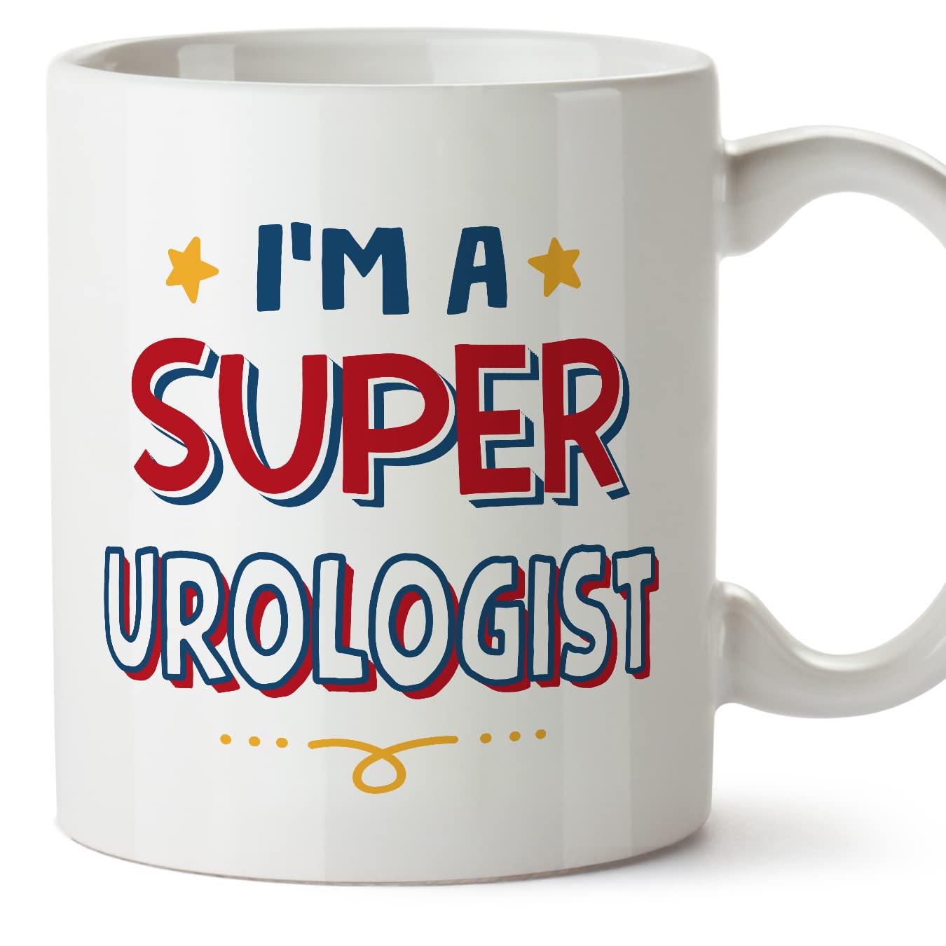 MUGFFINS Urologist Mug - in English - I'm Super - Funny Gift for Colleagues - Ceramic 11oz Mug โ image 1