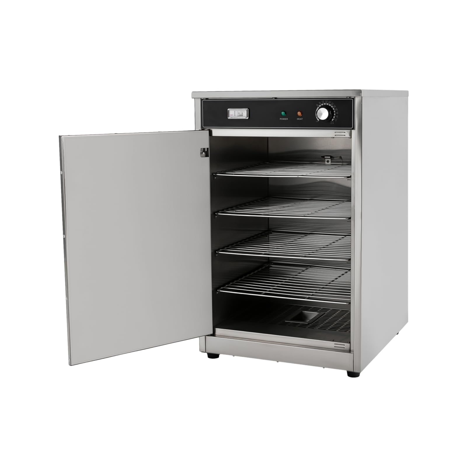 4/5-Tier Food Warmer Pizza Warmer, 110V, 600W Electric Commercial Hot Box, Countertop Heated Holding Cabinet, Pastry Display Case for Buffet Restaurant Cafe, Food Warming Cabinet (5-Compartment)