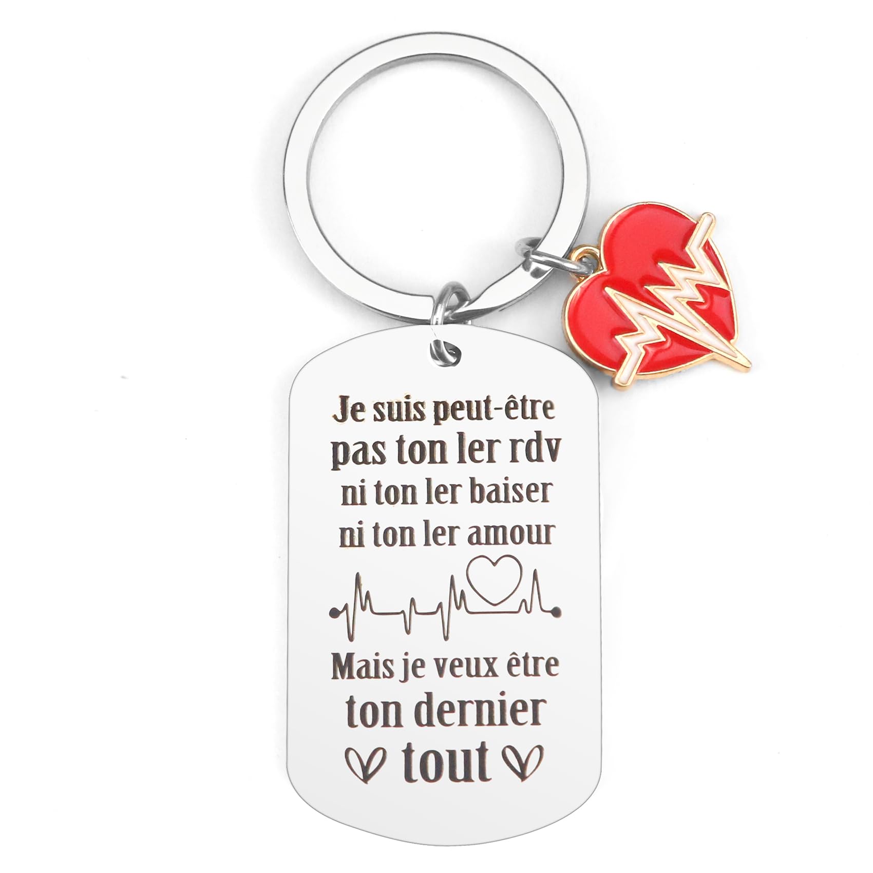 AIMINI Cadeaux Couples Cadeaux Couples Porte-clés Cadeaux Saint Valentin Cadeaux Nouveaux Mariés Cadeaux Noël Pour Elle/lui Cadeaux Pour Le Jour Du