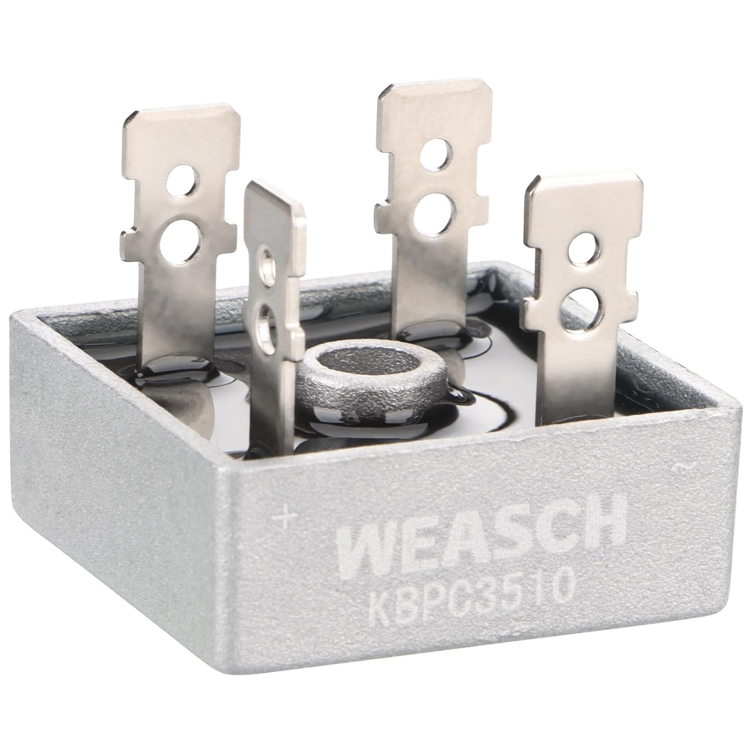 4Pcs Bridge Rectifier Diode, KBPC3510, AC to DC, 1000V 35A, 4 Pin, Full Wave Single Phase Metal Housing Bridge Rectifier (4)