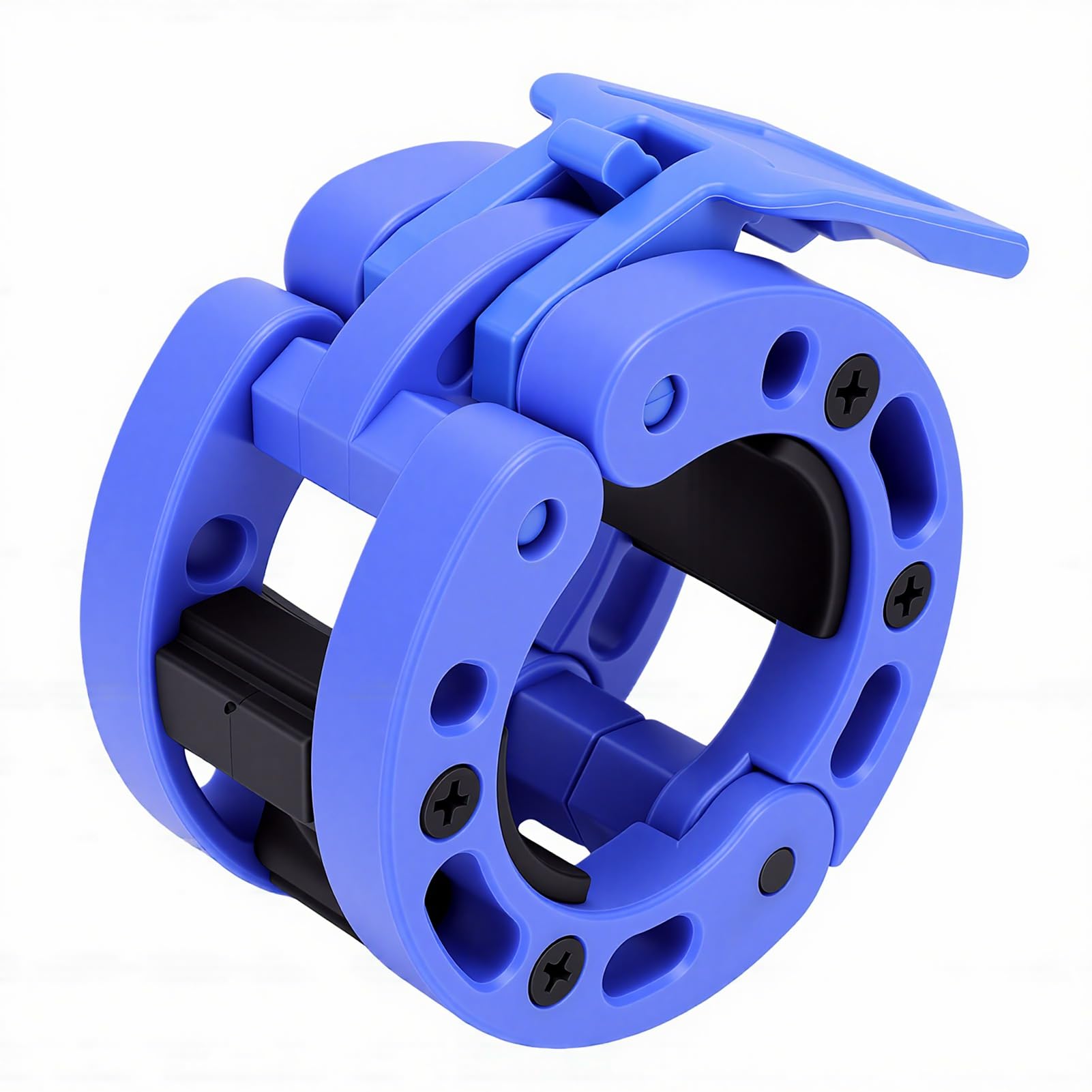 SIXRUN Morsetto per Collare per Bilanciere, Clip a Molla in Plastica per Bilanciere da 2 Pollici, Diametro Interno 50 Mm, Installazione con una Sola Mano, Blocco Barra per Sollevamento Pesi per Utenti